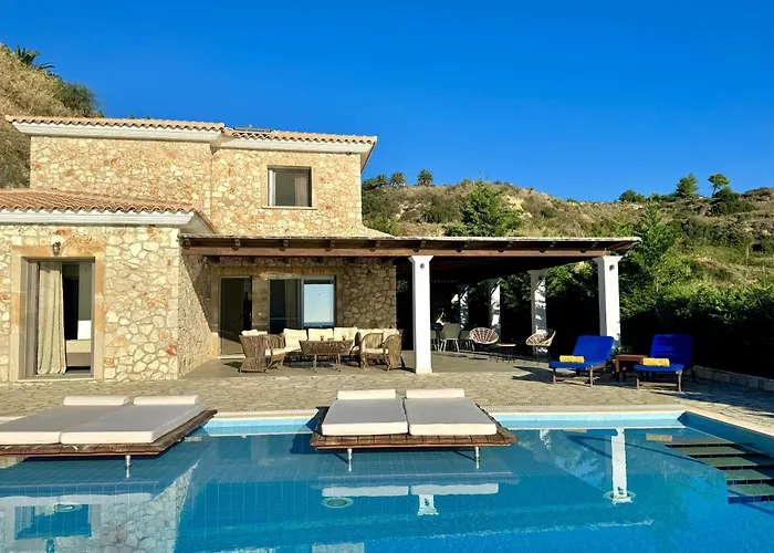 别墅 Kalypso Infinity Pool Livathos (Kefalonia)
